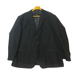 Lucci Black Single-Breasted Blazer Two Vents Men’s 60